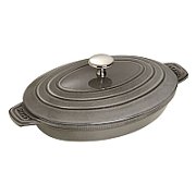 Oval baking dish with lid Staub - Graphite_1