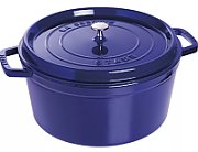 Staub Round Cast Iron Pot - Blue  8.35 ltr_1