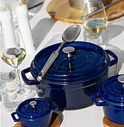 Staub Round Cast Iron Pot - Blue  8.35 ltr_3