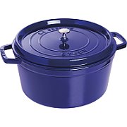 Staub Round Cast Iron Pot - Blue  8.35 ltr_4