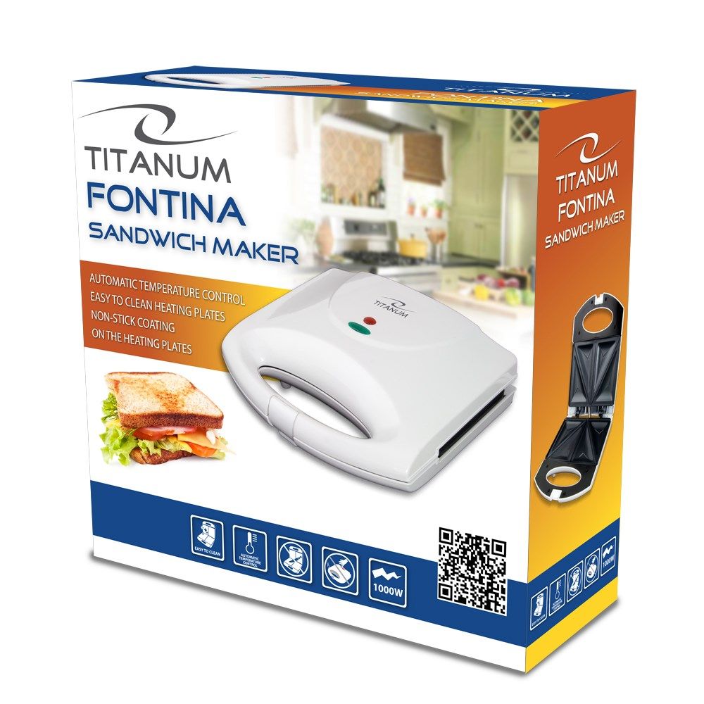 TITANUM TKT006W sandwich maker 1000 W White_4