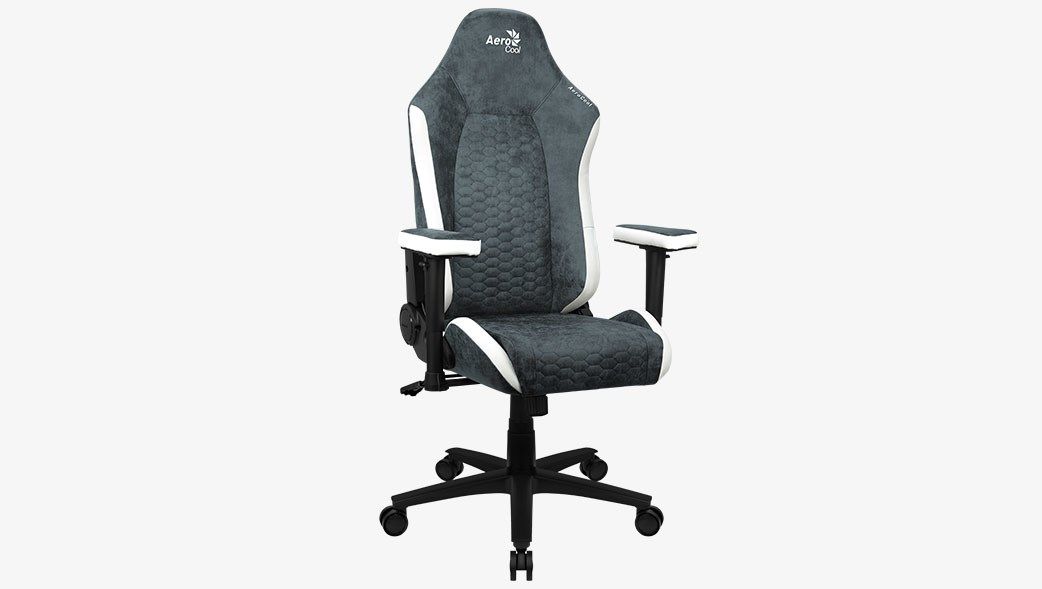 Aerocool Crown AeroSuede Universal gaming chair Padded seat Blue  Steel_2