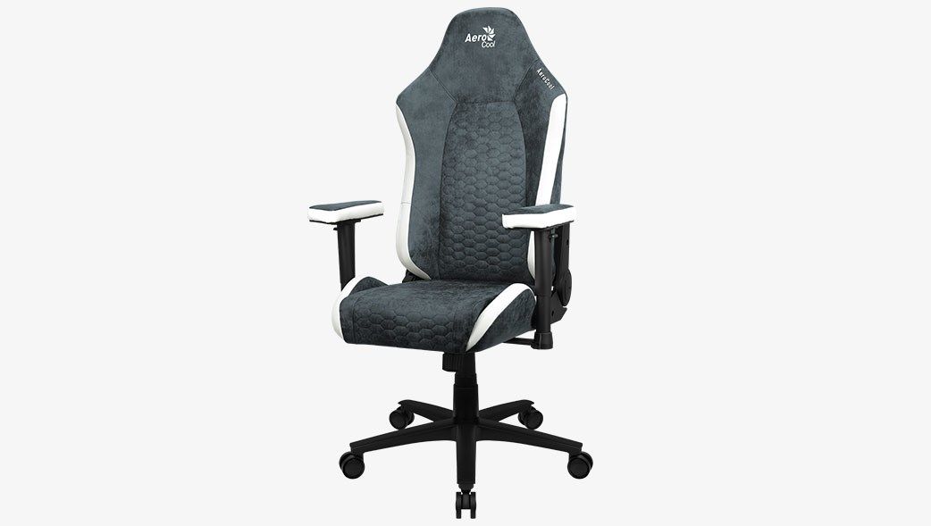 Aerocool Crown AeroSuede Universal gaming chair Padded seat Blue  Steel_6