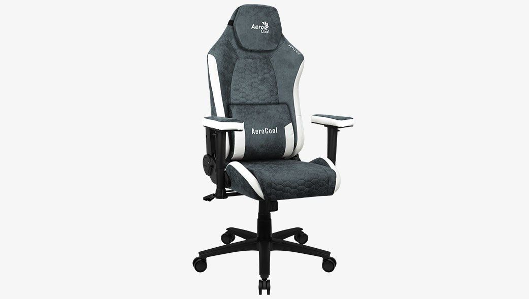 Aerocool Crown AeroSuede Universal gaming chair Padded seat Blue  Steel_9