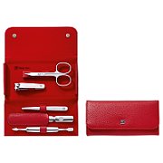 Zwilling Classic Inox Manicure Set – 5 pcs Leather Pouch - Red_1