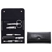 Zwilling Classic Inox Manicure Set - Black Leather Case  5 Pieces - Black_1