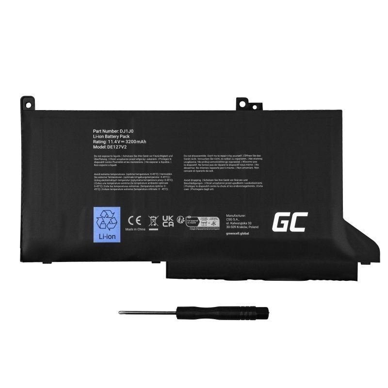 Green Cell DE127V2 Dell laptop battery 11 4V 2700mAh_3