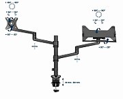 Gembird MA-DA-04 monitor mount / stand 81.3 cm (32 ) Black Desk_12