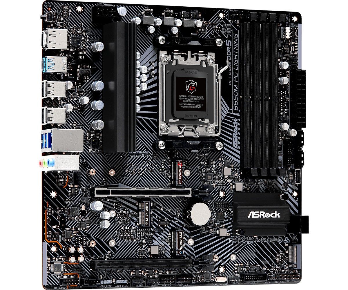 Asrock B650M PG Lightning AMD B650 Socket AM5 micro ATX_4