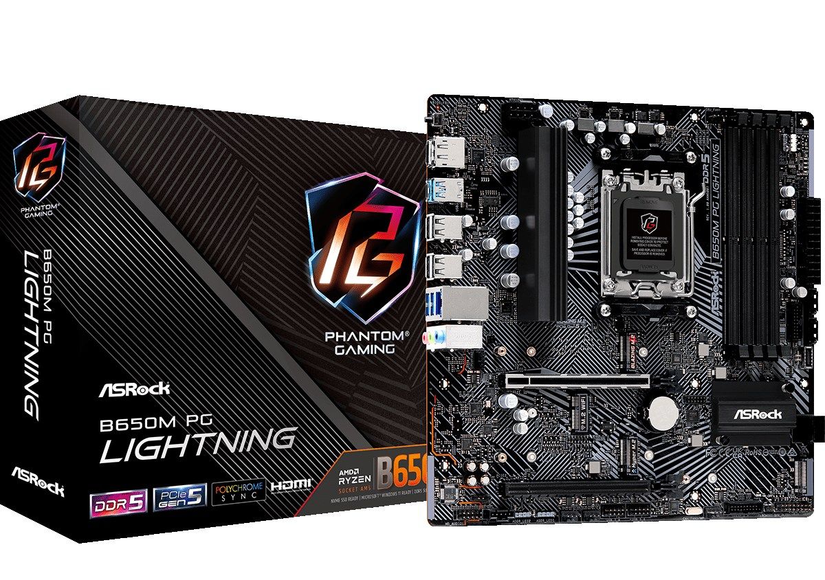 Asrock B650M PG Lightning AMD B650 Socket AM5 micro ATX_6