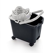 Rectangular bucket on wheels 14 ltr with Mery squeezer_1