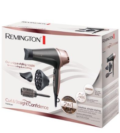 Remington D5706 hair dryer 2200 W Black  Pink gold_3