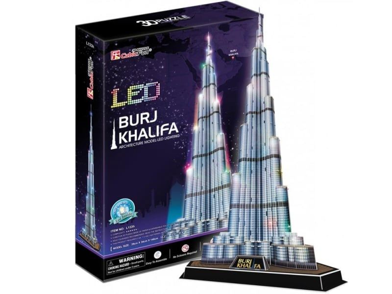 3D LED puzzle Burj Khalifa 136el. 20508 DANTE p12 CubicFun_3