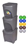 KEDEN WASTE BIN SORTIBOX 25L SET 3 - STONE GREY_7