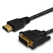 Savio CL-139 video cable adapter 1.8 m DVI-A HDMI Type A (Standard) Black_1