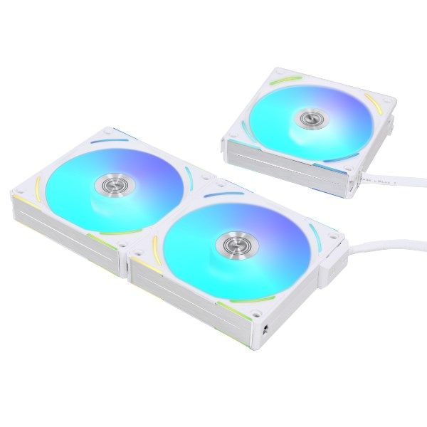 Lian Li UNI FAN AL120 V2 ARGB PWM Fan  Triple Pack with Controller - 120mm  white_3