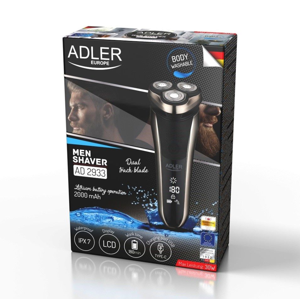 Adler | Electric Shaver | AD 2933 | Operating time (max) 180 min | Lithium Ion | Black_7