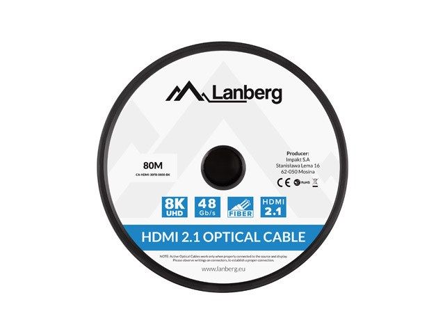 HDMI CABLE M/M V2.1 80M 8K BLACK OPTICAL AOC LANBERG_5