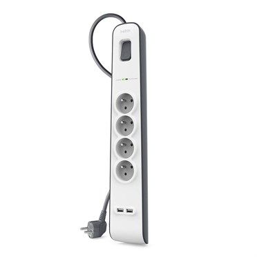 Belkin BSV401CA2M surge protector Black  White 4 AC outlet(s) 2 m_3