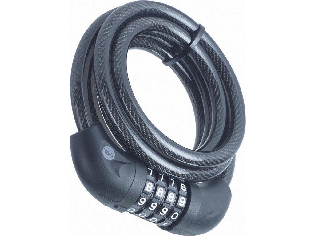 Linka rowerowa stalowa z zamkiem szyfrowym 10x1800mm Yale Essential Security Combination Cable Lock