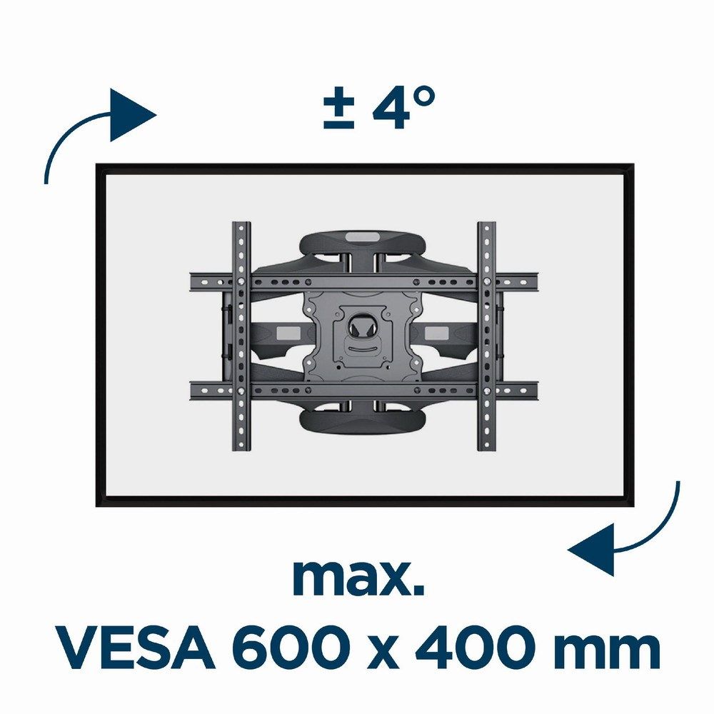 Gembird WM-75ST-01 Full motion TV wall mount  32”-75” (45 kg)_2