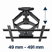 Gembird WM-75ST-01 Full motion TV wall mount  32”-75” (45 kg)_3