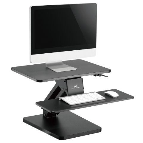 Maclean Desktop Stand for Keyboard  Monitor or Laptop  Gas Spring  Standing Up  Black  MC-882_5