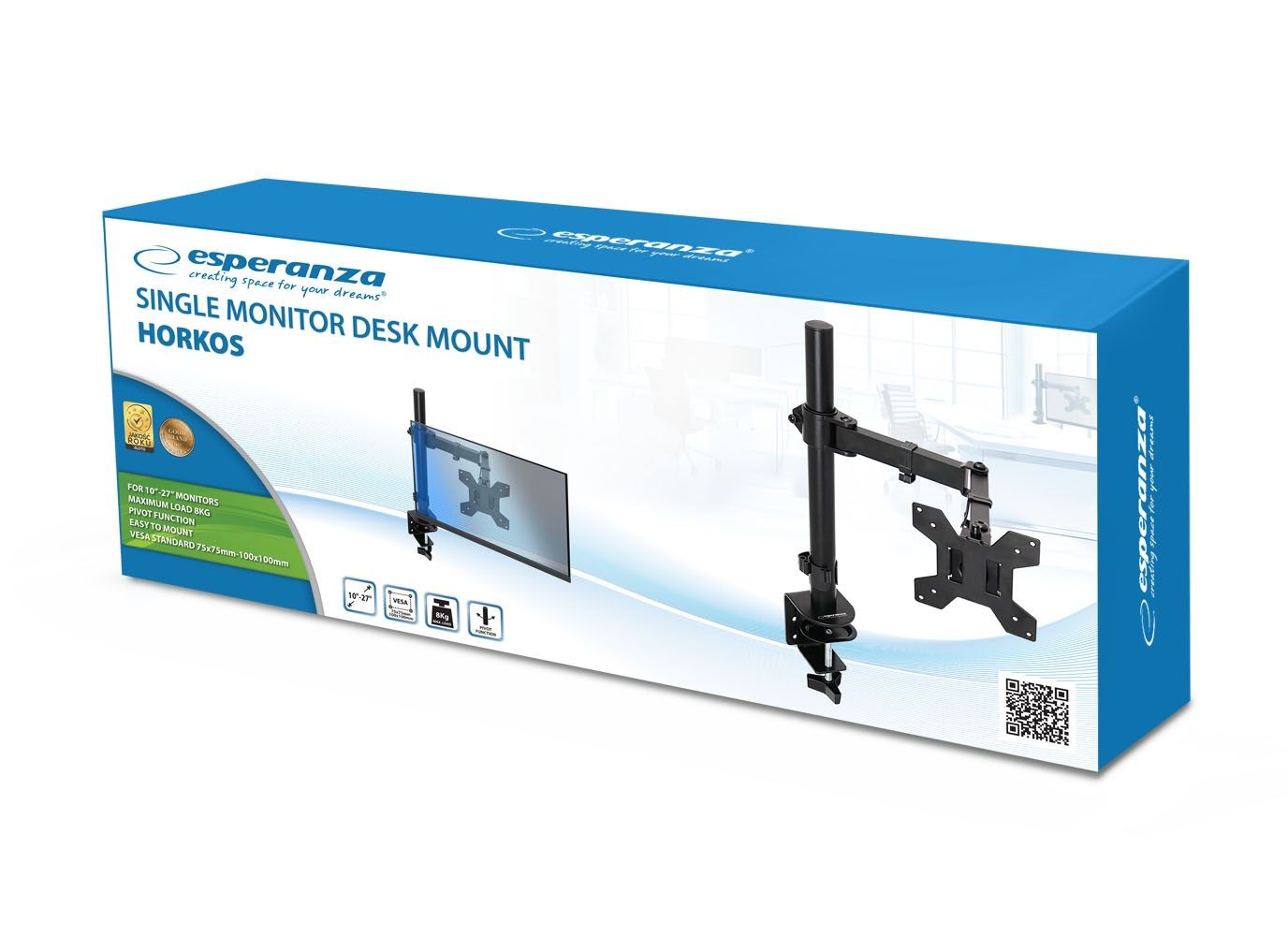 Esperanza ERW017 Monitor mount 10-27'' up to 8kg_6