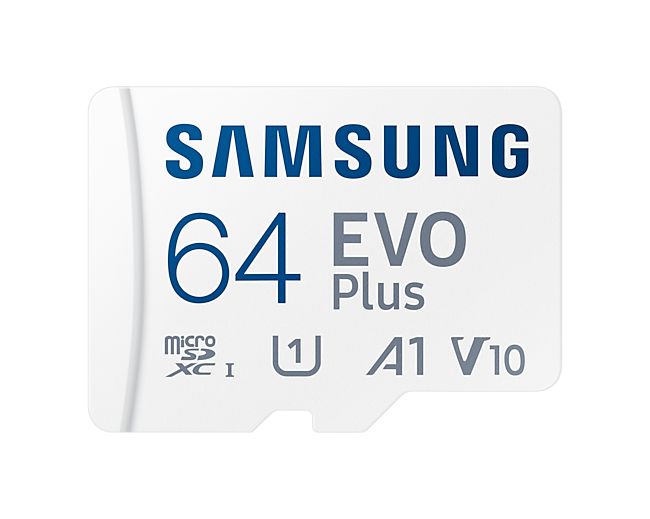 EVO Plus (2024) microSD, 64 GB, U1, V10, A1, UHS-I + Adaptor SD