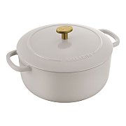 Ballarini Bellamonte Round Cast Iron Pot - 3 ltr  Ivory_1