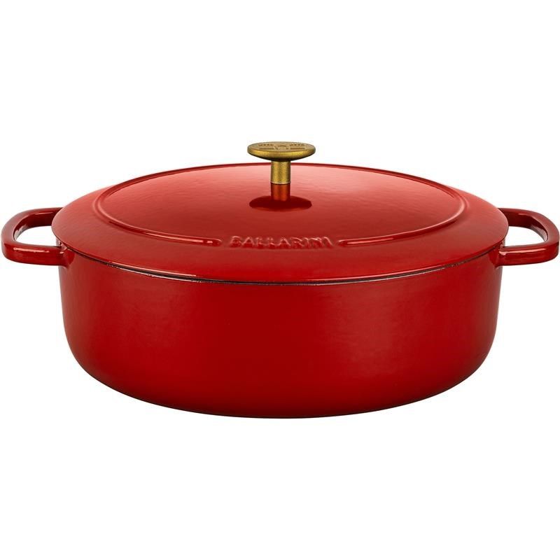 BALLARINI BELLAMONTE OVAL CAST IRON POT 75003-566-0 - 5.5 LTR RED_2