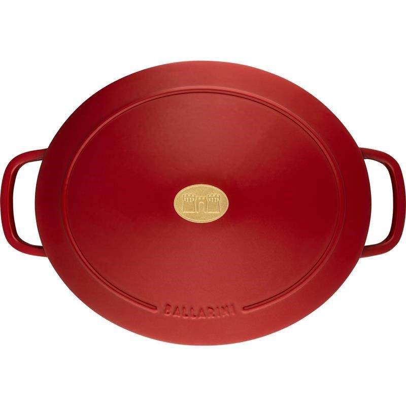 BALLARINI BELLAMONTE OVAL CAST IRON POT 75003-566-0 - 5.5 LTR RED_11