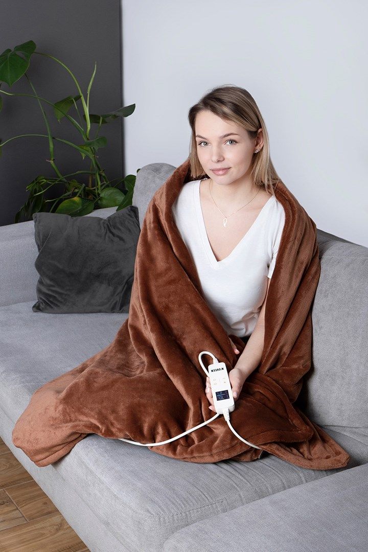 Electric blanket Noveen EB655 Brown super soft 180x130cm_4