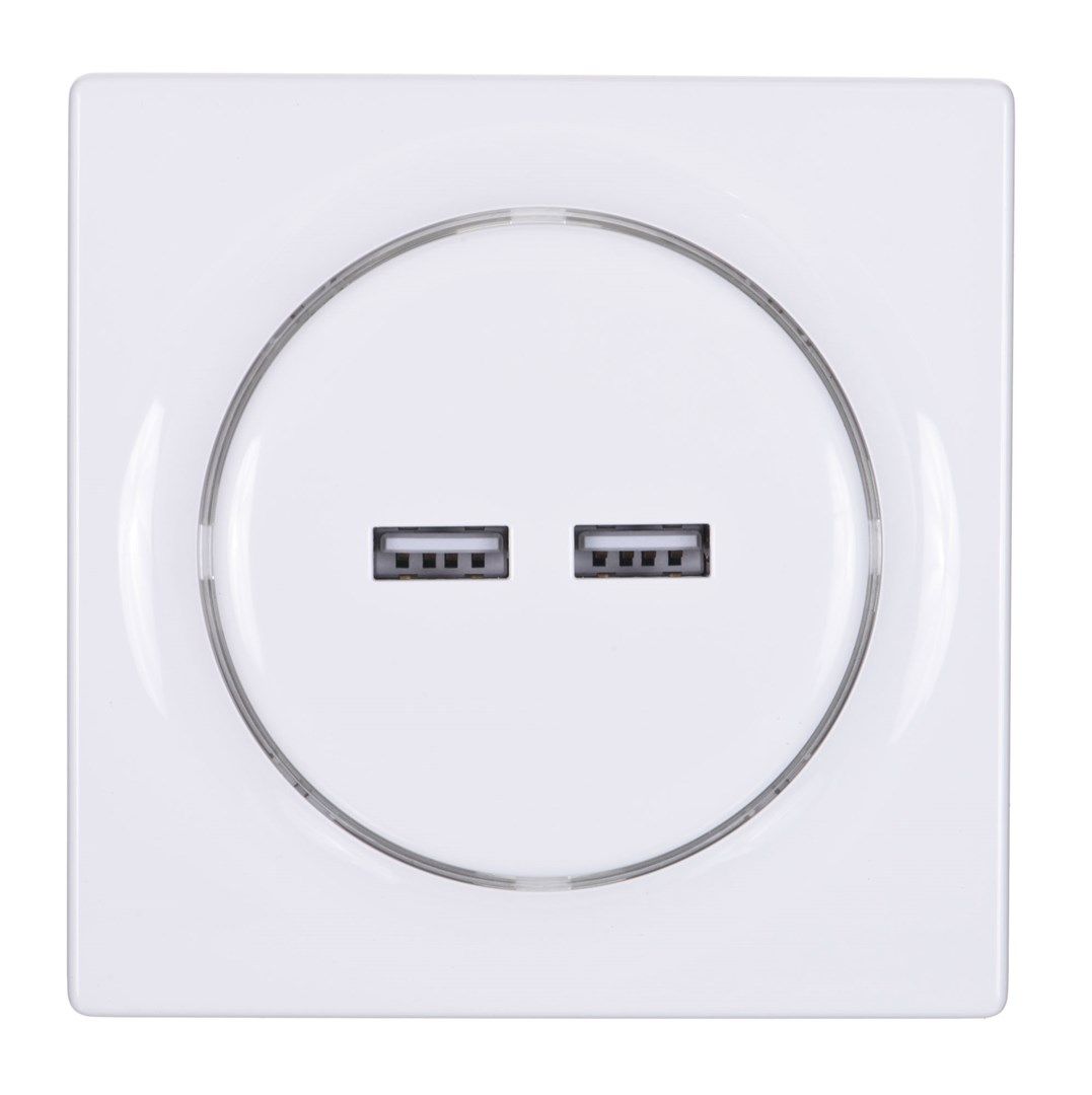 Fibaro Walli N socket-outlet 2x USB White_2