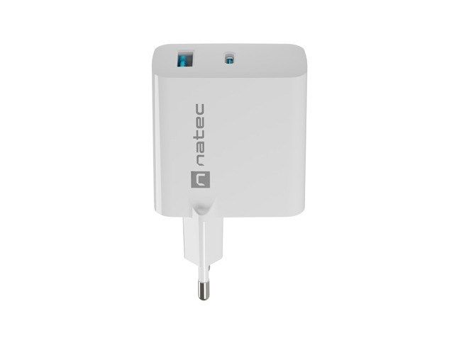 NATEC RIBERA GAN CHARGER 1x USB-A + 1x USB-C 65W WHITE_9