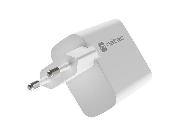 NATEC RIBERA GAN CHARGER 1X USB-A + 1X USB-C 45W WHITE_8