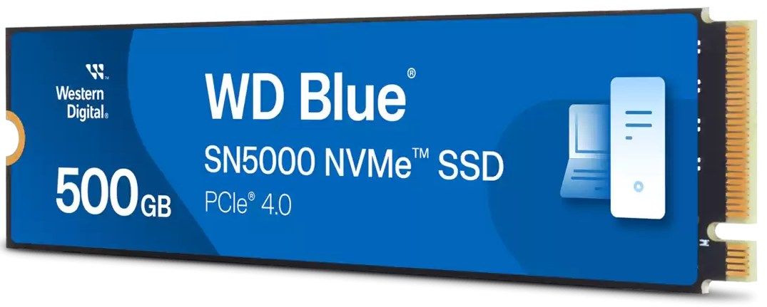 500GB WD BLUE SN5000 NVME SSD/PCIE GEN 4.0 UP TO 5000 MB/S RS_3