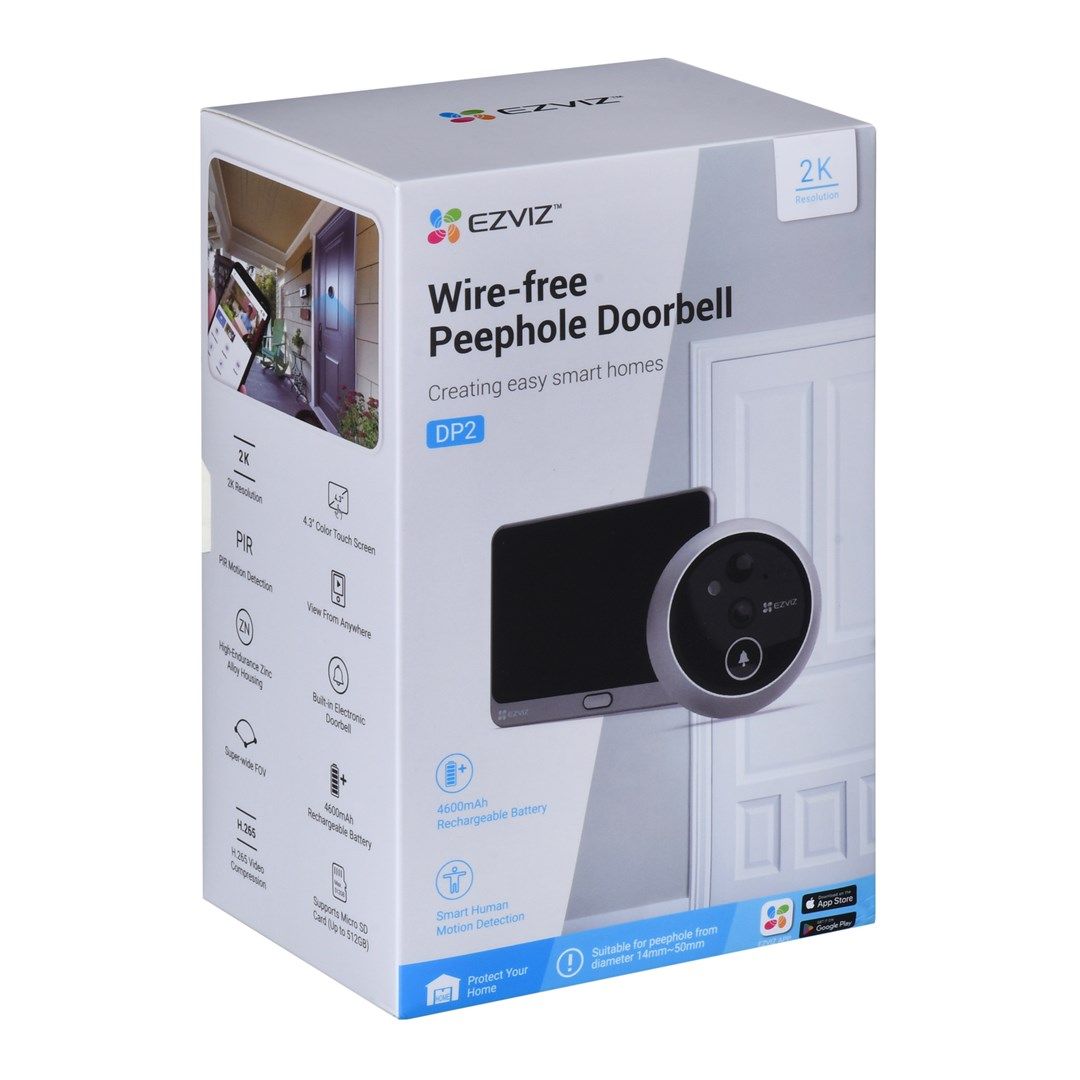 WIRELESS WIFI DOORBELL WITH VIEWFINDER EZVIZ DP2 CS-DP2-A0-6E2WPFBS_10