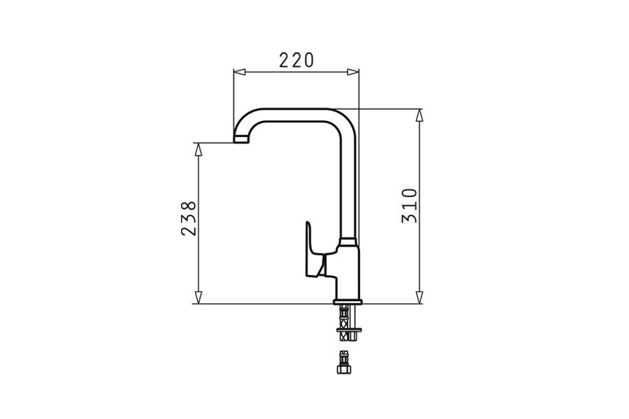 PYRAMIS SILVIO mixer tap polar white_2