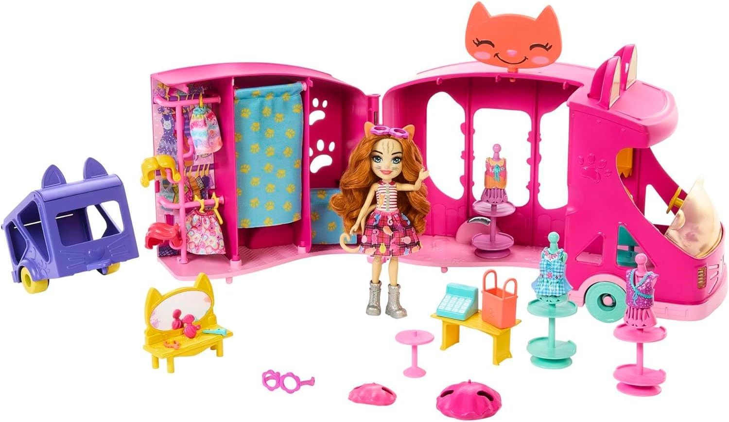 Enchantimals Mobile Fashion Studio Set + Doll Kitten HPB34 p2 MATTEL_7