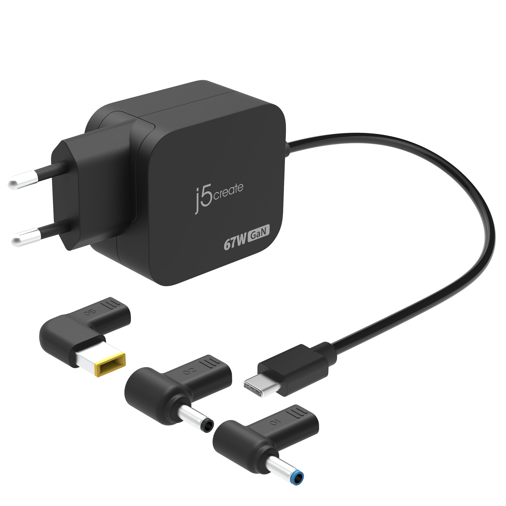 67W GAN PD USB-C MINI CHARGER/WITH 3 TYPES OF DC CONNECTOR - E_2