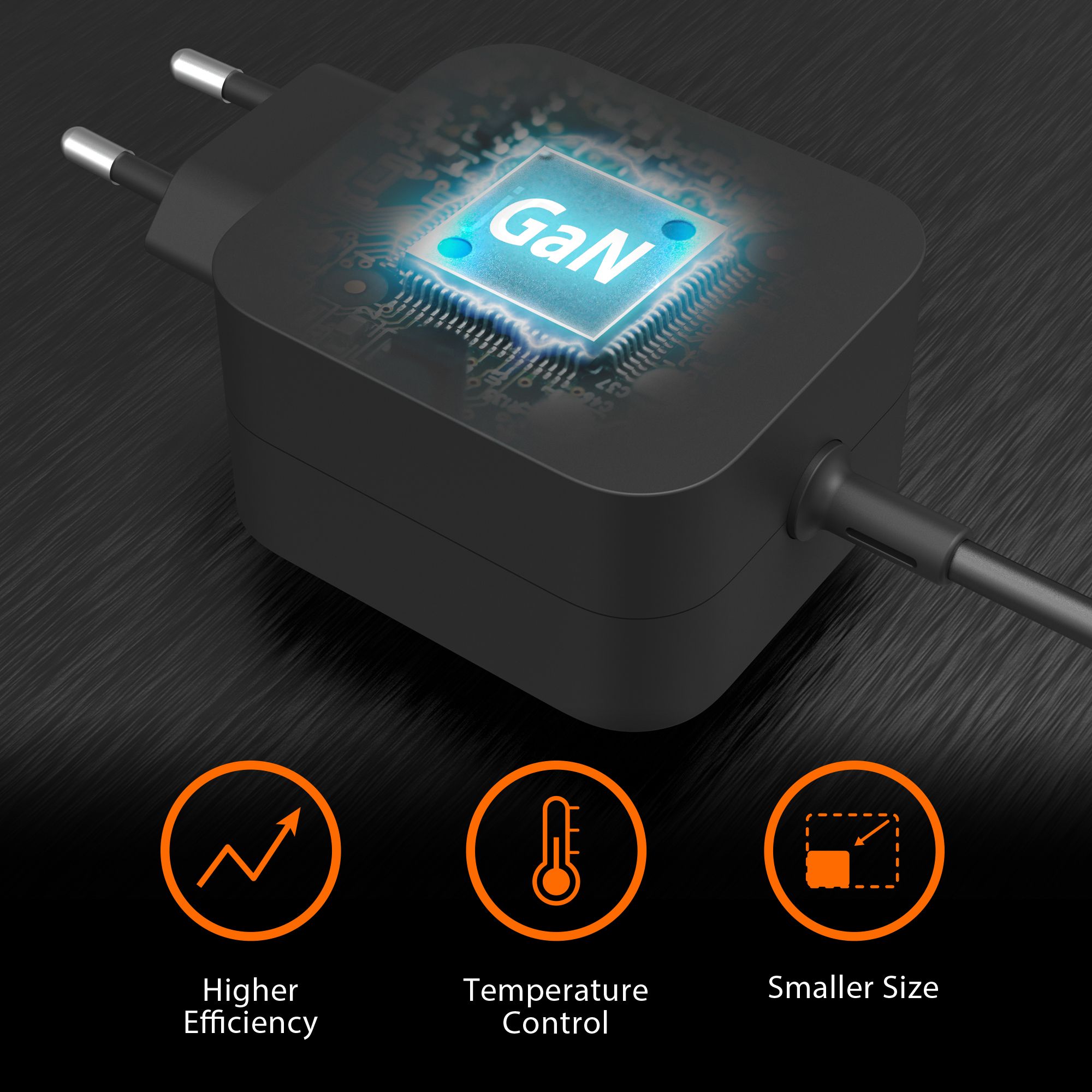 67W GAN PD USB-C MINI CHARGER/WITH 3 TYPES OF DC CONNECTOR - E_7