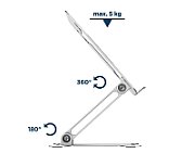 Gembird NBS-D1-03 laptop stand Silver 39.6 cm (15.6 )_18