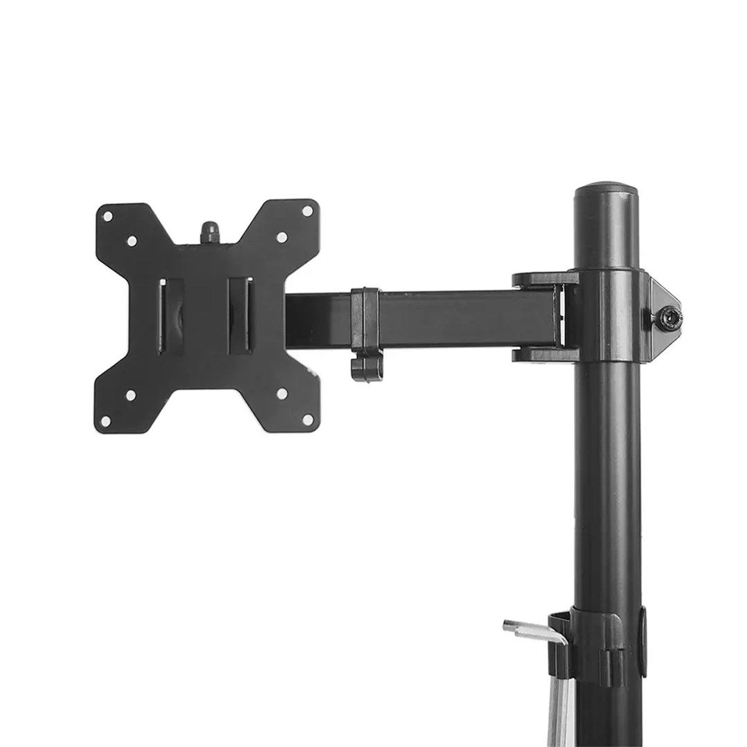 Maclean MC-967 Double Vertical Monitor Desk Mount Screen Holder max VESA 100x100  13-27   2x 9kg Powder Coated Tilting Rotating Adjustable_3