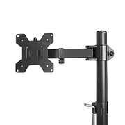 Maclean MC-967 Double Vertical Monitor Desk Mount Screen Holder max VESA 100x100  13-27   2x 9kg Powder Coated Tilting Rotating Adjustable_3