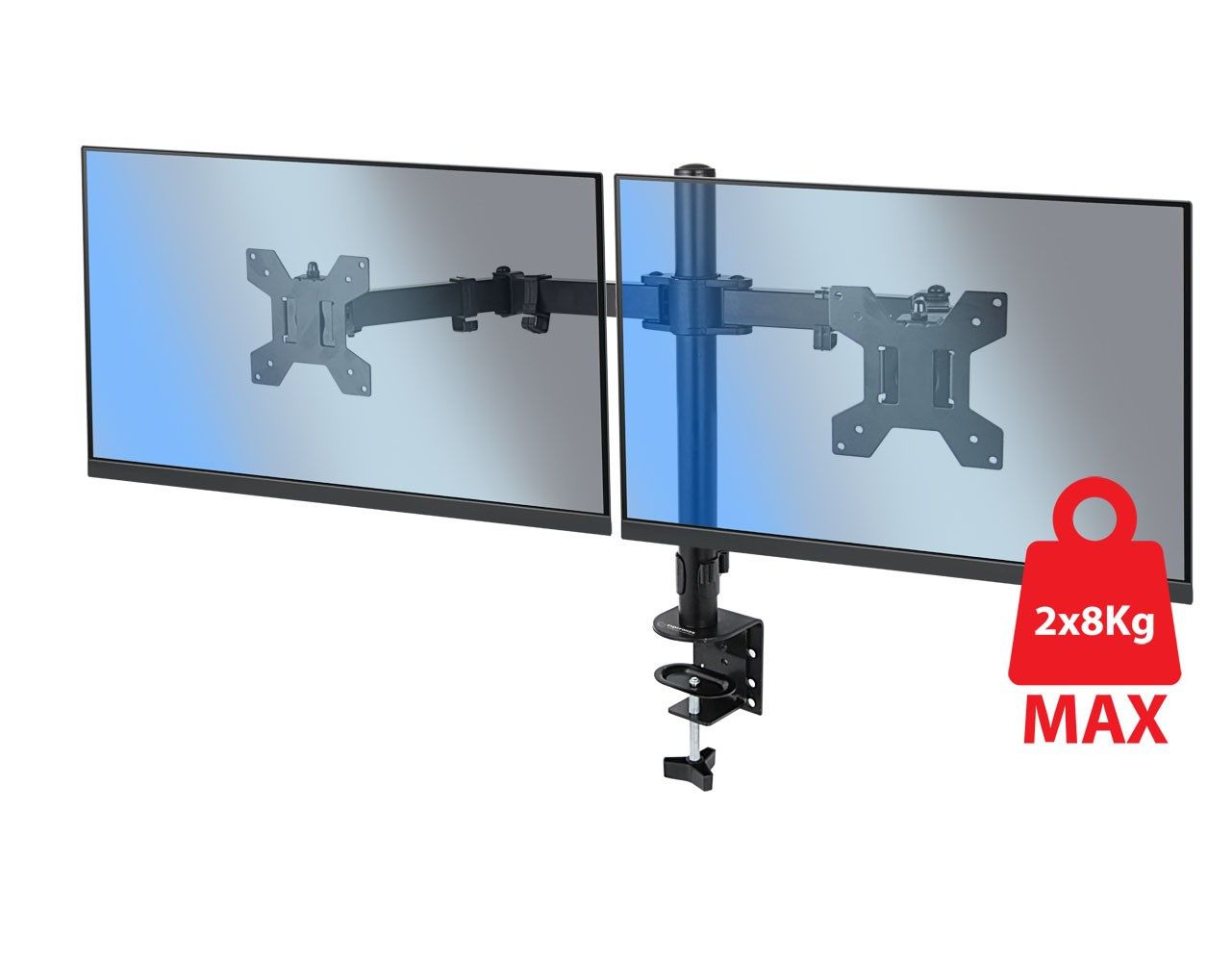 Esperanza ERW018 Desk mount for two monitors 10-27'' up to 8kg_6