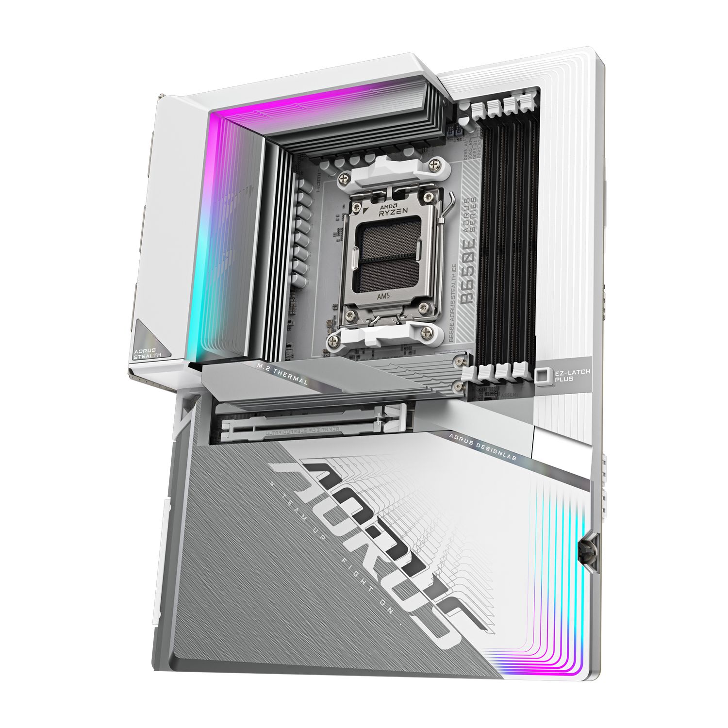 B650E AORUS STEALTH ICE, AM5, DDR5, Wi-Fi, BT, ATX, Alb_3