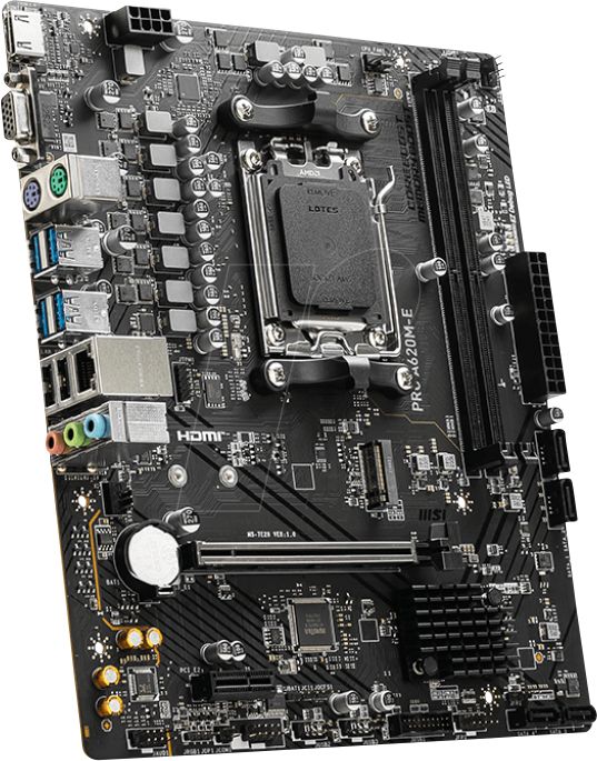 MSI PRO A620M-E motherboard AMD A620 Socket AM5 micro ATX_2