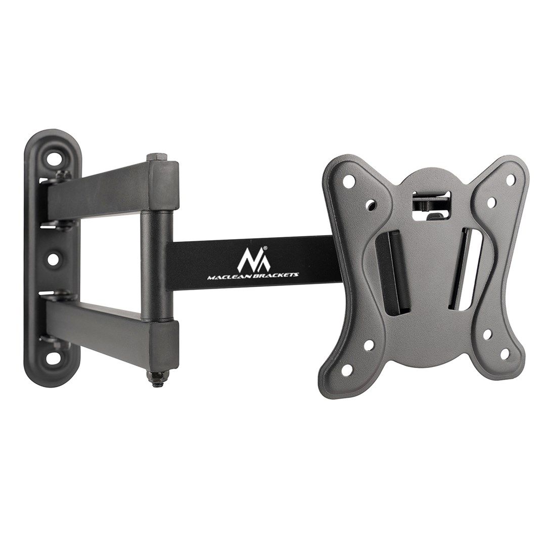 Maclean MC-417 Full Motion TV Monitor Wall Mount 13-32  30kg max. VESA 100x100 Black Powder Coated Universal Holder Bracket Adjustable Wall Distance Rotating Tilting_7