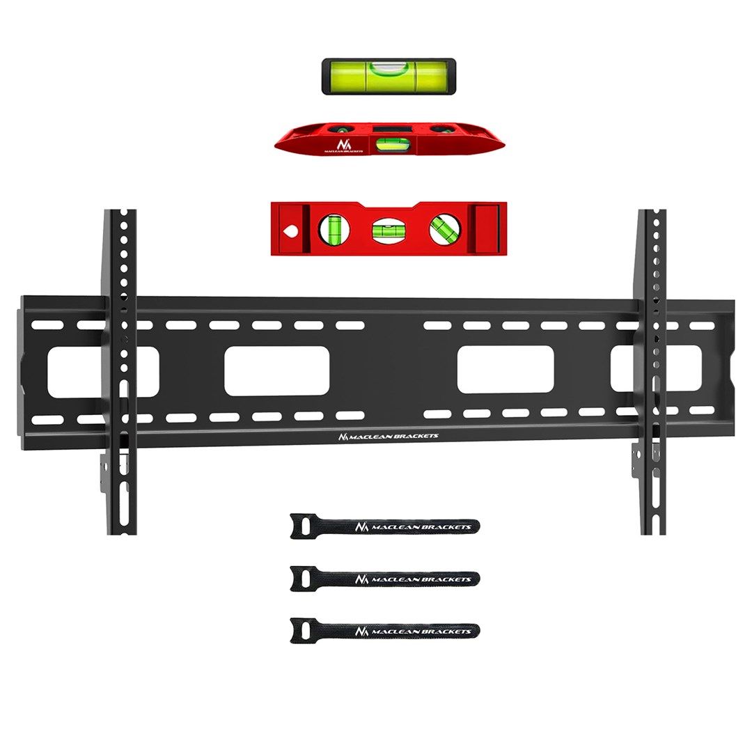 Maclean TV MC-420 Wall Mount Bracket 43 -120  VESA 800x400 120kg Universal Adjustable Spirit Level Accessories Flat Heavy Duty_10